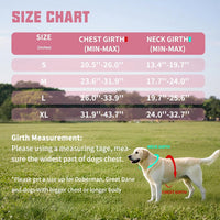 AUROTH Dog Harness for Large Dogs No Pull Tactical Harness and Leash - Pink / L(Neck:19.7"-25.6",Chest:26"-33.9") - image 3