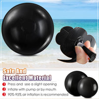 Sinmoe 12 pack white beach balls in 16 and 24 inch sizes, inflated - view 13