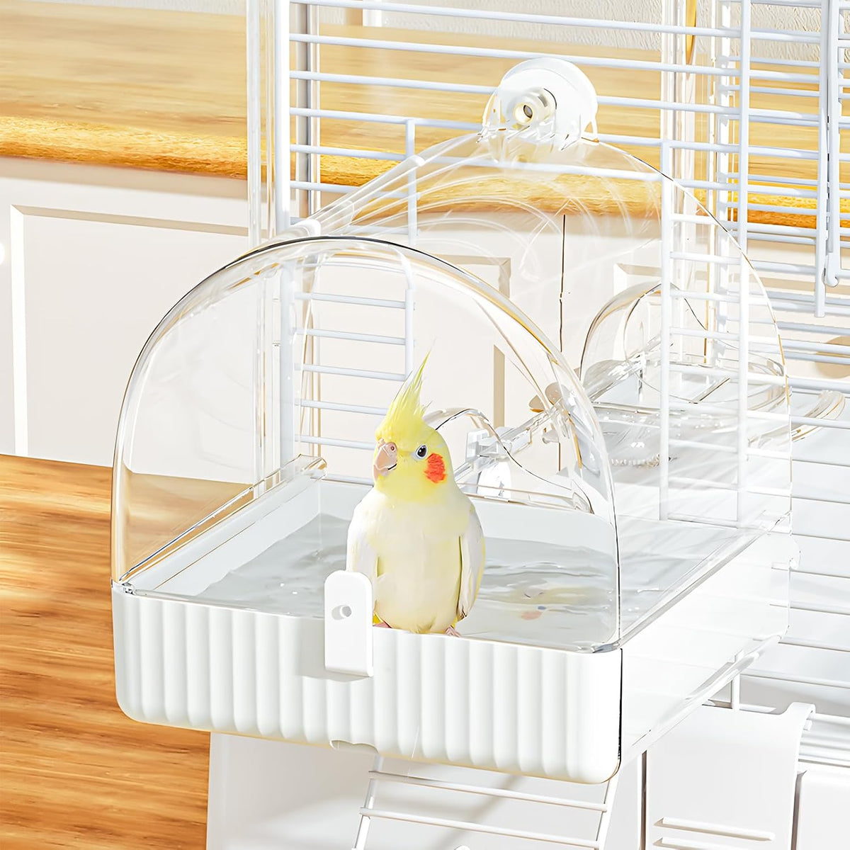 BUCATSTATE Hanging Bird Bath for Cage - Bird Bath
