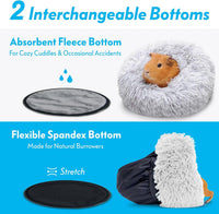 Paw Inspired Furr-O Burrowing Pet Bed Enrichment, Removable Base - Light Gray - image 3