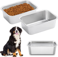 Stainless Steel Dog Water Bowl - 3 Pack-1.25 Gallon