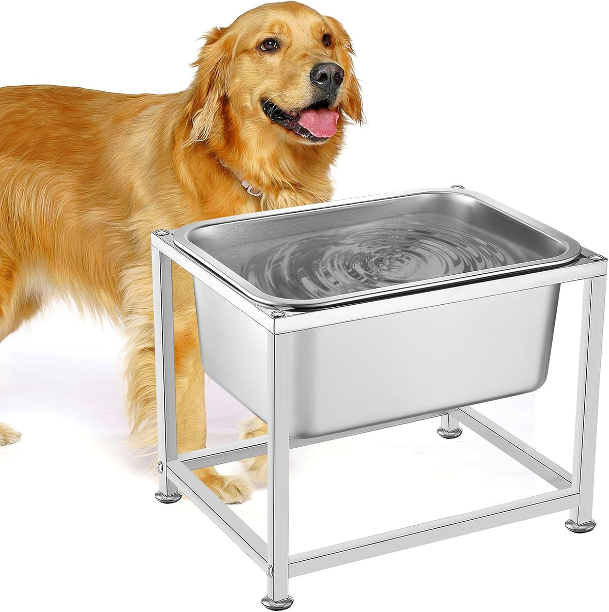3 Gallons Large Elevated Dog Water Bowl, Relief Joint Pressure – Essentials for Dogs - 3 Gallons