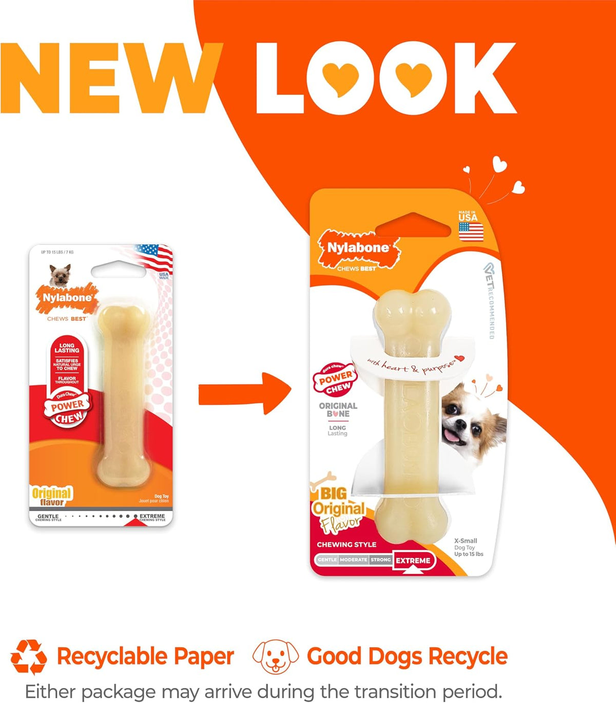Nylabone Power Chew Original Bone Dog Chew Toys - Original / X-Small - image 3