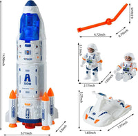 Wbzle space shuttle toy and rocket playset with astronauts, light and sound - view 22