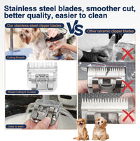 3 Pack 10 Clipper Blade Compatible with Andis - 2*10+30+4FC+5FC+7FC - image 2