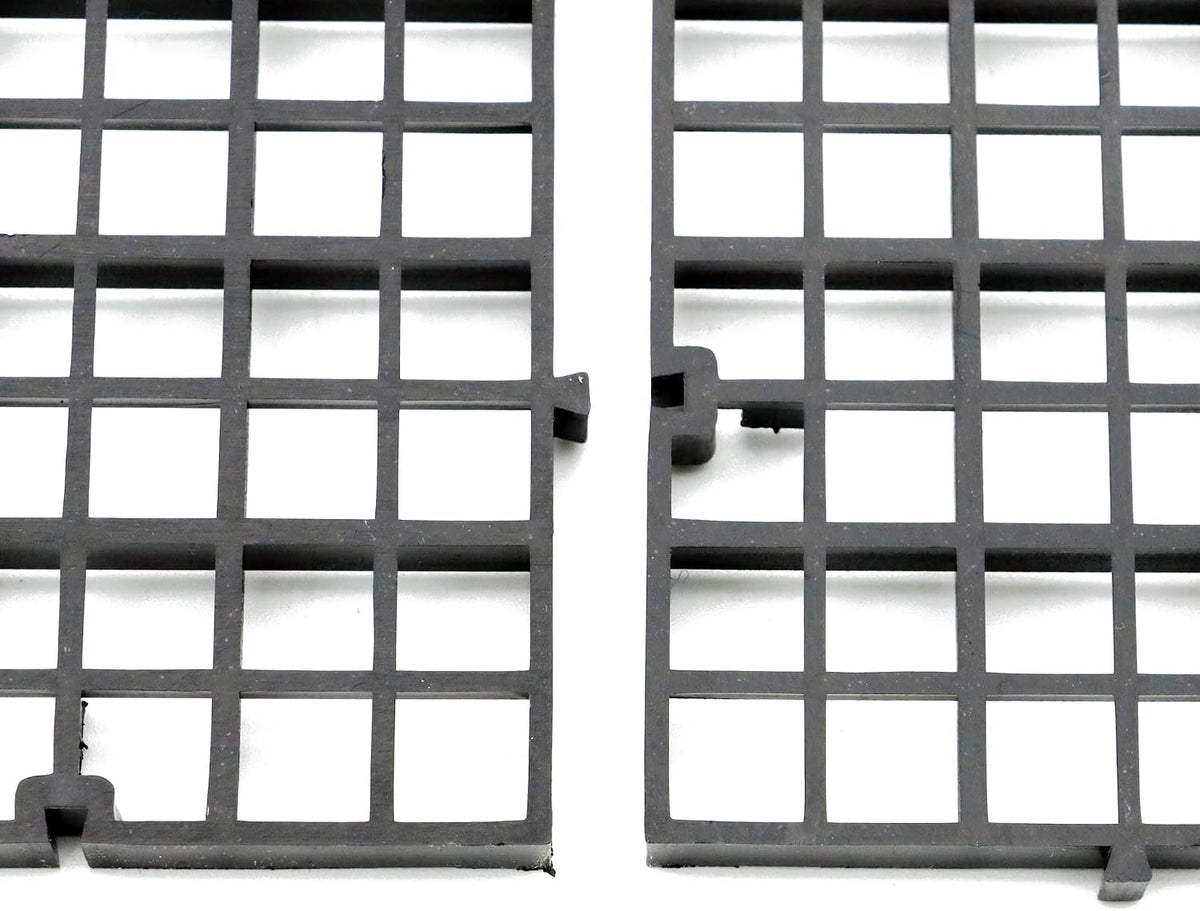 Aquarium Fish Tank Bottom Isolation 8 Pcs, Plastic Egg Crate – Essentials for Fish - L 4pcs Black - image 4