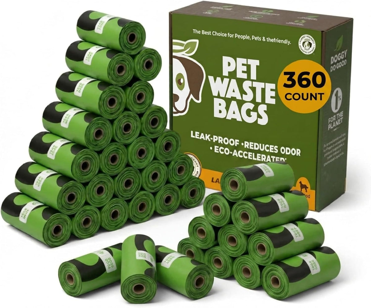 Doggy Do Good, Dog Poop Bags, Unscented - 1 Count (Pack of 360)