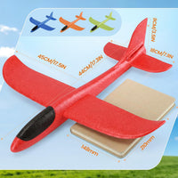 VCOSTORE 2 Pack Foam Airplanes for Kids - Solid Color (Large) - image 2