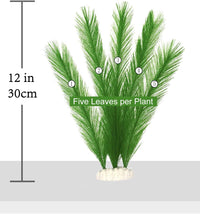 Aquarium Decorations 3Pcs Fish Tank Artificial Green Water Plants - 11", 5 Pcs, Green - image 3