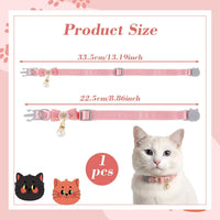LXUEJIE pink breakaway cat collar with bow and pearl pendant - view 2