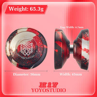 YOYOSTUDIO H17 dual purpose aluminum trick yoyo with strings, glove and case - view 21