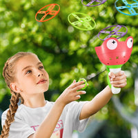 daboot flying disc launcher toy set with two launchers and colorful flying discs - view 5