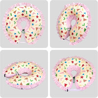 CuteBone Inflatable Dog Donut Collar Alternative for Large Dogs After Surgery-Double Adjustable Neck Range P23SO00104L