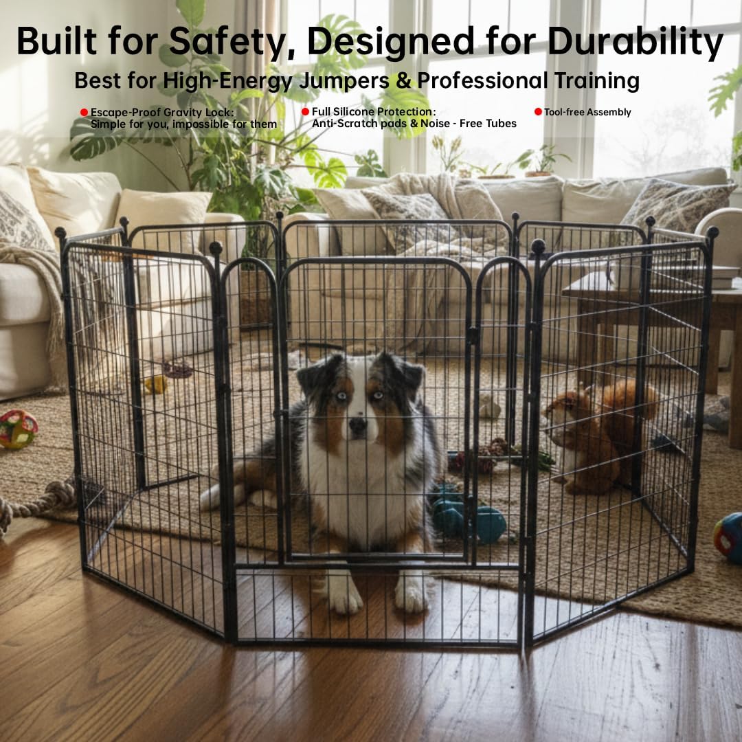 Dog Play Pen Indoors/Outdoor - 8 Panels / 36'' High - image 3