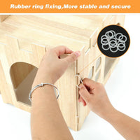 Large Wooden Bunny Hideout - 1 House - image 3