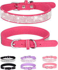 Dog Collar for Small Dogs - S / rose red