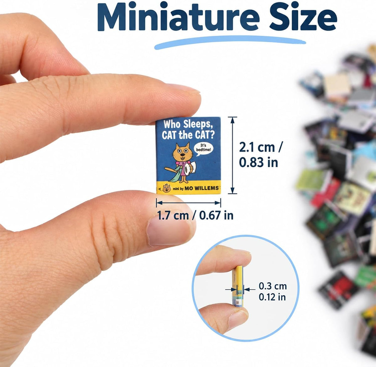200Pcs Mini Books,Miniatures Book Accessories Bookshelf – Fun for Kids & Family - 500pcsmini Books / 500 - image 2