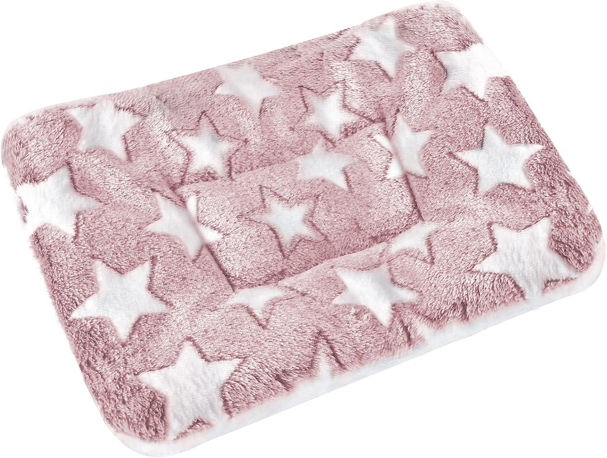 Small Animal Bed Mat, Soft & Warm, Suitable for Guinea Pig - XX-Large(19.7''x15.7'') / Star Red