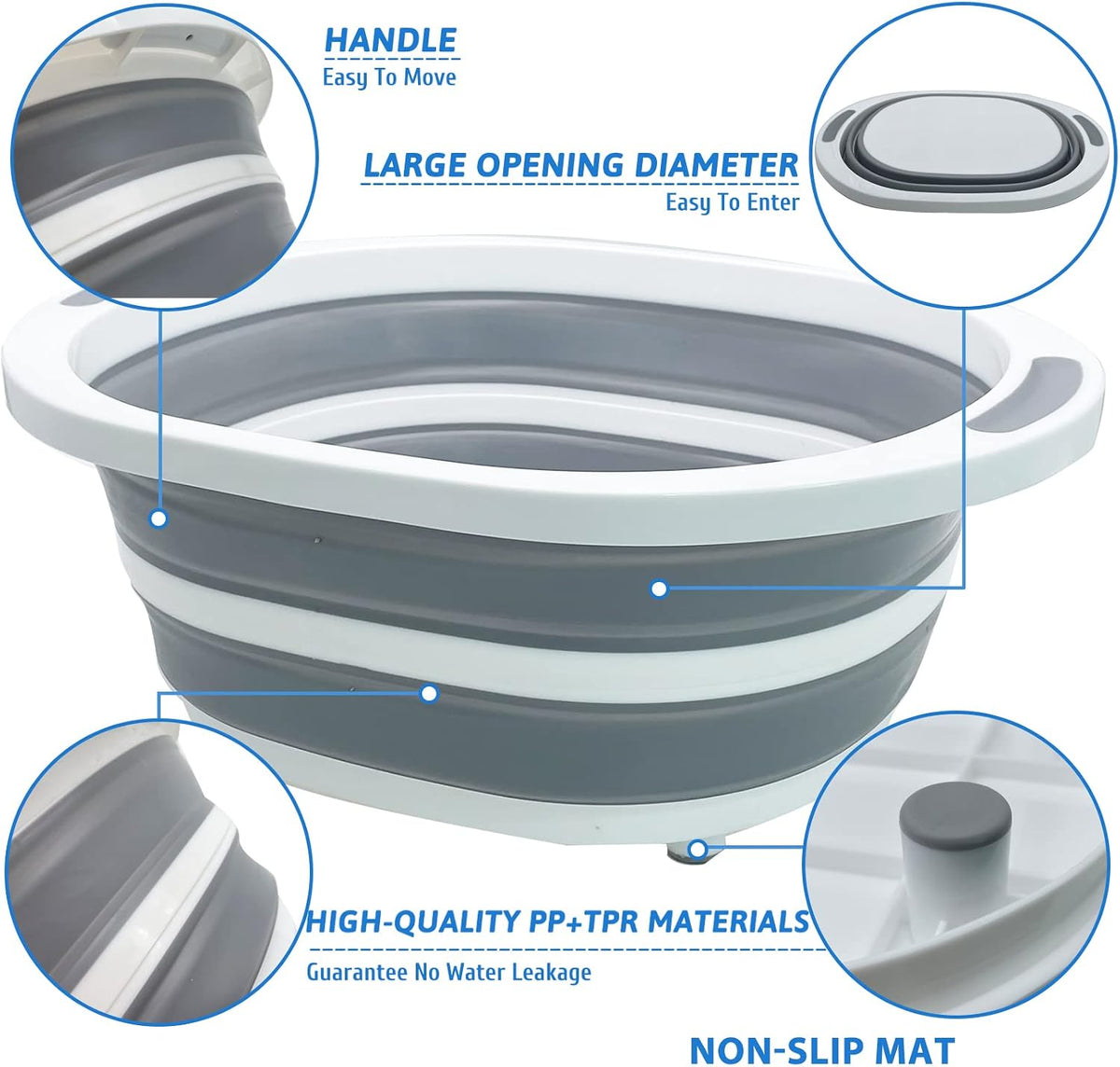 Fhiny Open Cat Litter Box - Grey-white / 1PCS - image 3
