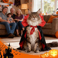 OLANRUN Dog Costumes, Dog Halloween Costumes Vampire Cloak - Small - image 3