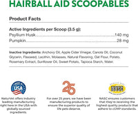 NaturVet Scoopables Hairball Aid for Cats - Helps Prevent & Eliminate Hairballs - Psyllium Husk & Pumpkin - Salmon Flavored Cat Health Supplement - Tastes Like Treats & Prevents Hairballs | 5.5oz Bag