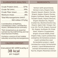Primal Freeze Dried Raw Dog Food Nuggets, Venison, Complete & Balanced Meal, Also Use as Topper or Treat, Premium, Healthy, Grain Free, High Protein Raw Dog Food, 14 oz