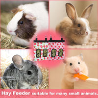 DZWLKJ 2 Pack Hay Feeders, Guinea Pig Rabbit Hay Feeder - (Watermelon+Strawberry) 2pack / S -10"x 8"x 0.4" - image 3