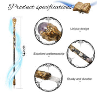 Fine Handcrafted Crystal Magic Wand Wizard Wand for Witches - D - image 2