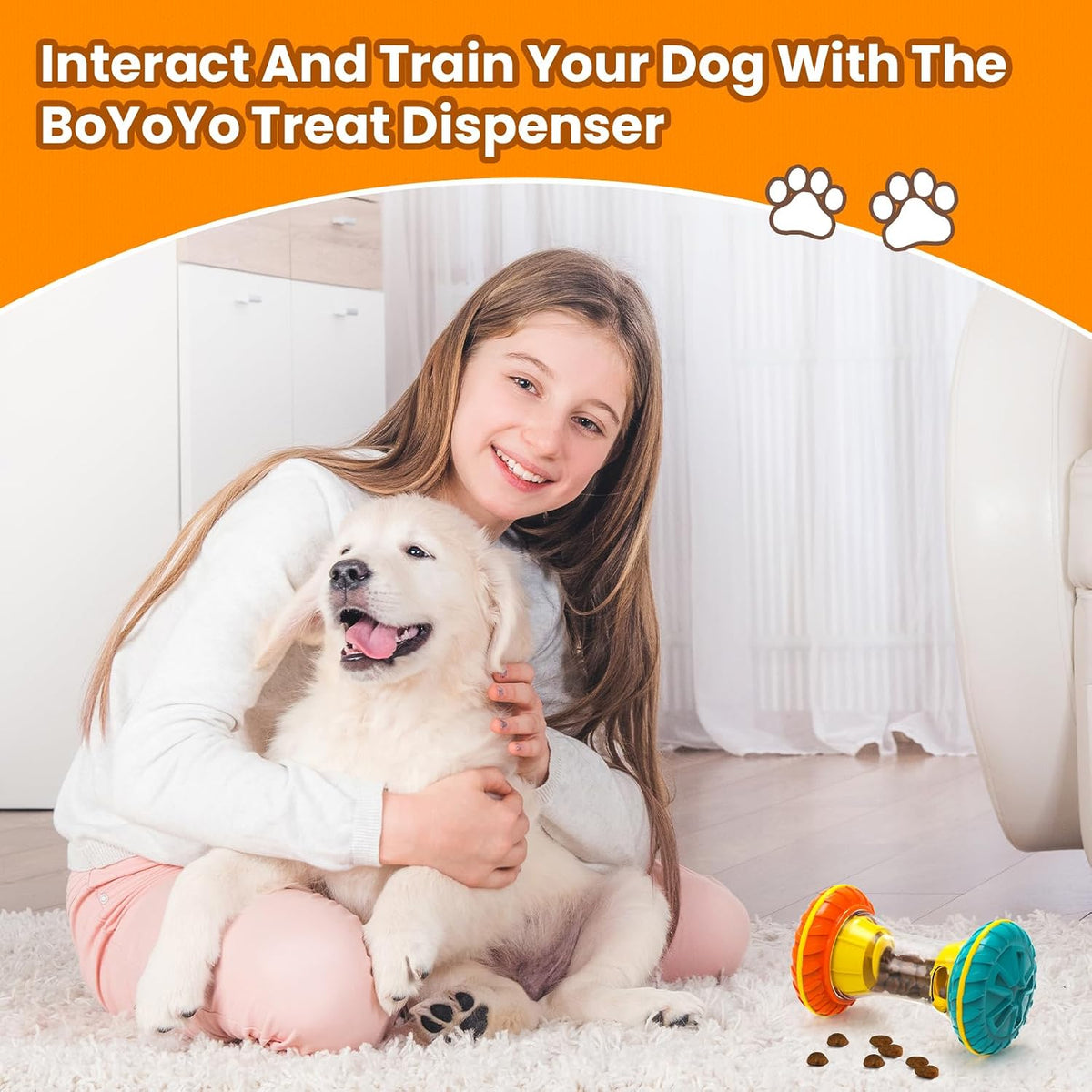 Interactive Dog Toys, Dog Puzzle Toys for Smart - Yellow - image 4