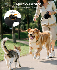 Pecute Heavy Duty Retractable Dog Leash 26ft for Large Dogs – Essentials for Dogs - Black / 26ft| up to 110 lbs - image 4
