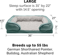 FurHaven Cooling Gel Dog Bed for Large Dogs - Large / Celadon Green - image 2