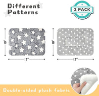 2 Pack Cat Blanket for Indoor Cats - Stars / 13X10 in - image 2