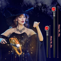 Chivao dragon claw staff props, black staffs with dragon claws holding red and white orbs - view 6