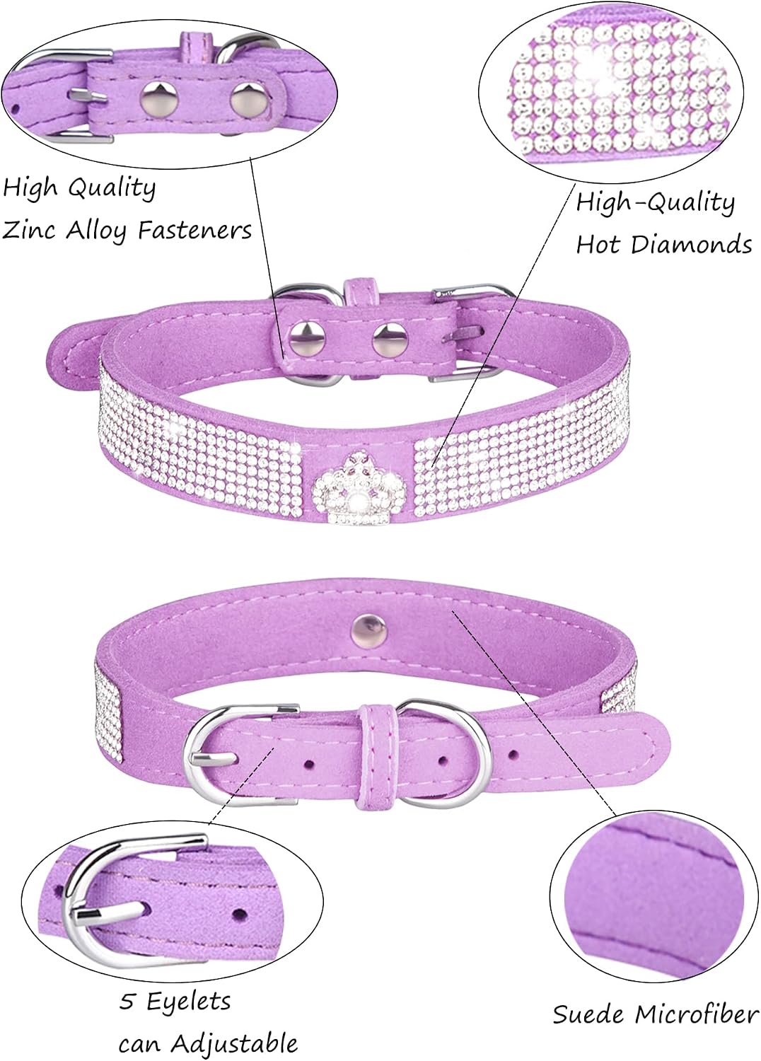 Dog Collar for Small Dogs - XS / purple3 - image 2
