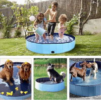 Dog Pool Foldable pet Pool Dog Swimming Pool Portable Suitable - 40x12in - image 3
