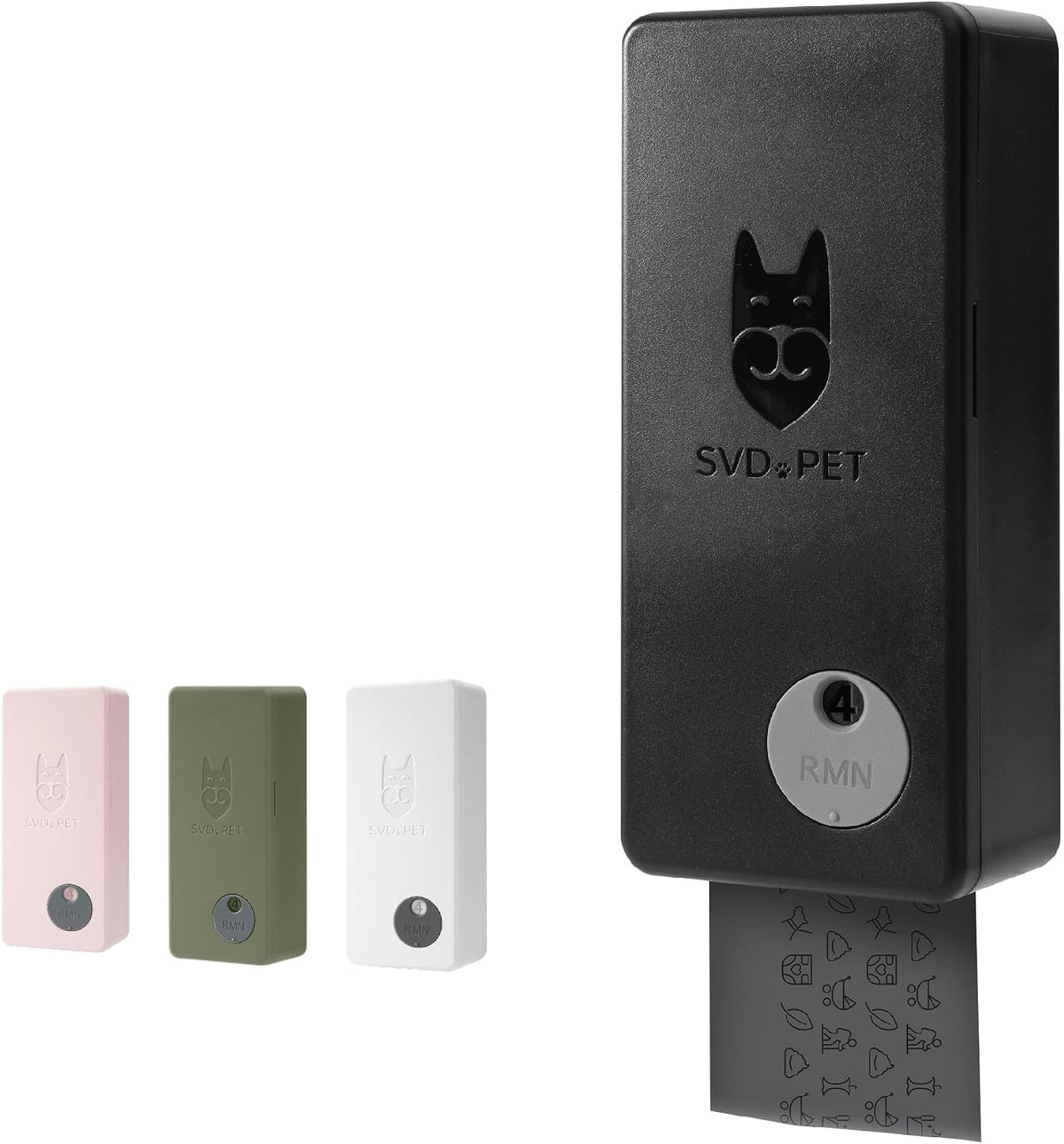 SVD.PET Dog Poop Bag Dispenser - Black / Dispenser only