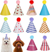 10pcs Colorful Mini Party Hats - Multiple colors