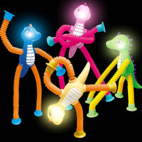 Halloween Pop Tubes Sensory Toys for Kids Boo Basket Stuffer Gifts – Fun for Kids & Family - Dinosaur