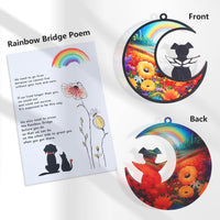Original CCiaga DIY Dog Angel Memorial Suncatcher with Sympathy Card - 2-rainbow Bridge - image 4
