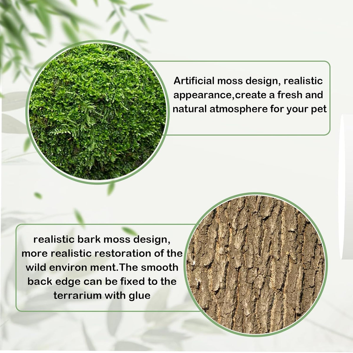 Reptile Terrarium Cork Background - [2 PCS] - image 2