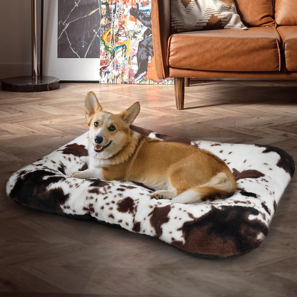 Dog Bed Crate Pad Pet Cushion Crate Mat Puppy Bed for Small Dogs Soft - Large - image 4