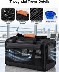 Morpilot Airline-Friendly Soft Cat Carrier, Up to 12 Lb - image 4