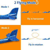 2 Pack LED Light Airplane - Yellow and Blue - image 4