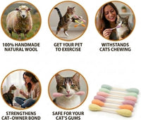 Glaciart One XXL Swabs Cat Toys with Catnip, 2 Pk - Pastel Tips / Regular - image 3