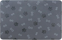 Pet Cat Dog Food Mat Non Slip Mat for Dog Water Bowl Mat Quick Dry - Dark Grey / 18.1*11.8 in - image 3