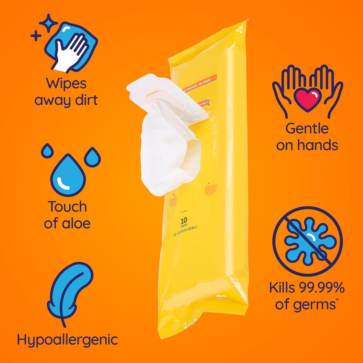 Wet Ones for Pets Antibacterial Dog Wipes - Tropical Splash / 10 Count (Pack of 3) - image 2