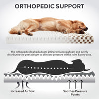 JOEJOY Dog Bed for Large Dogs - M (30x20) / Brown - image 3