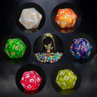 QMay 7 Sets Polyhedral Dice - 25 Colors (175pcs) - image 3