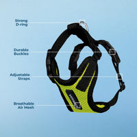 Voyager Step-in Lock Dog Harness, Pink - Harness (Lime Green/Black Trim) / L (Chest: 20 - 25") - image 4