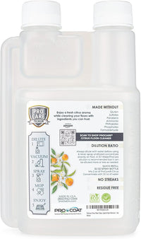 ProCare Citrus Floor Cleaner Concentrate (Made in USA) | Vinyl, Wood, Tile, Stone & Laminate Floor Cleaner For Mopping, Household Supplies, Cleaning Solution Concentrate For Kitchen & Bathroom - 8oz